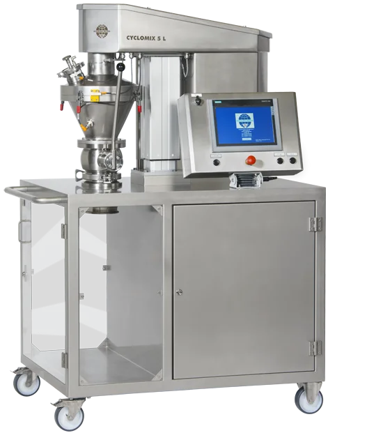 Cyclomix labmenger voor actieve farmaceutische ingrediënten (API's)