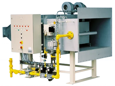 procesluchtverwarmer voor een poeder/bulk-droogsysteem