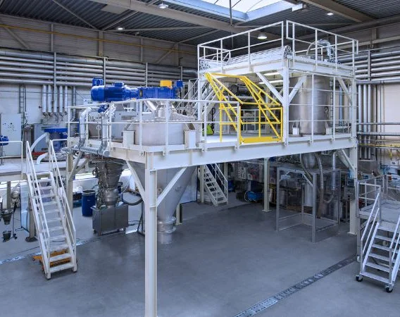Hosokawa Micron testcentrum voor poederverwerkingsapparatuur in Nederland
